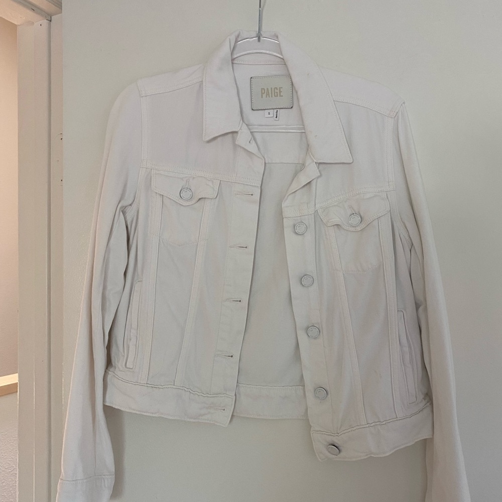 White Denim Jacket from Paige